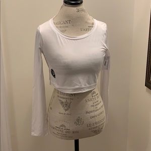 Pure Barre Long Sleeve Crop Top
